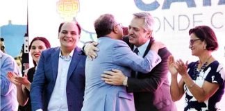 Raul Jalil firmará en Bs As el congelamiento de la baja de ingresos brutos Gustavo Saadi, Raul Jalil