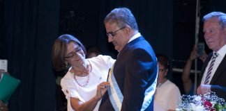 Lucia Corpacci apoyó la reforma del estado de Raul Jalil Lucia Corpacci, Raul Jalil, Ruben Dusso