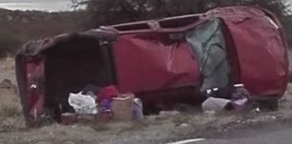 Perdió el control y dio varios tumbos