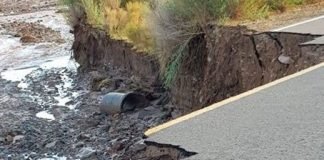 El temporal generó daños en rutas y rios del interior