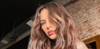 Arrodillada y en lencería, Cande Tinelli dejó ver sus más íntimos tatuajes (peligro de censura)