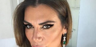 Con una explosiva bikini a rayas (y barbijo), Flor de la V llenó de glamour al verano
