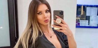 El beboteo de Romina Malaspina en top blanco y orejas de “gatita”