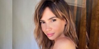 En bikini, Celeste Cid se trepó a los árboles y posó desde arriba: “Otro día en la ofi”