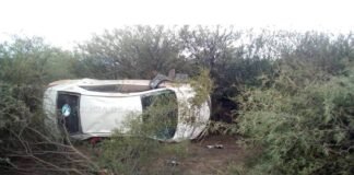 Ruta 157: dos personas se salvaron de milagro tras un terrible vuelco