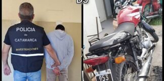 Un arrebatador escapó a pie, dejó la moto abandonada y lo detuvieron