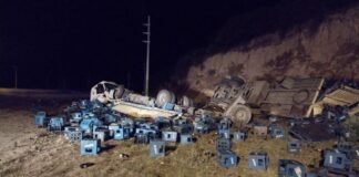 Vuelco en La Merced