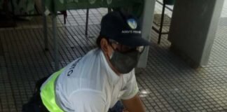 Agente de Tránsito salvó la vida de un peatón