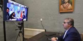 Jalil y el equipo de gobierno dialogaron con el embajador argentino en China