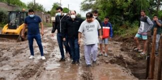 25 personas perdieron todo y fueron evacuadas Gustavo Saadi, Mariano Rosales