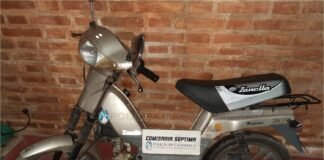 APREHENDEN A UN JOVEN Y RECUPERAN UNA MOTOCICLETA SUSTRAÍDA EN EL NORTE DE LA CAPITAL