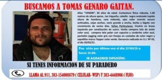 Buscan a un Masculino que se ausentó de su domicilio