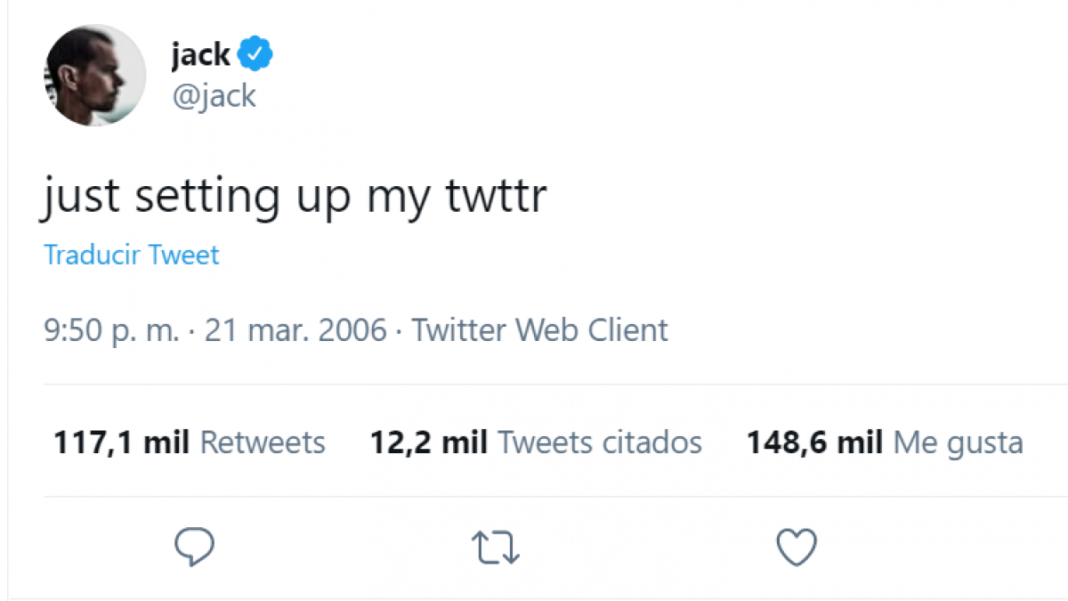 Ofrecen 2,5 millones de dólares por 'comprar' del primer tuit de la historia