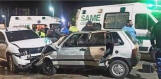 Se produjo un choque en cadena en la zona oeste de La Capital