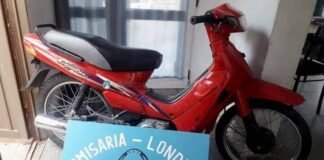 ARRESTAN A UN JOVEN Y RECUPERAN UNA MOTO SUSTRAÍDA EN BELÉN