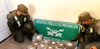 Detienen a un ciudadano que viajaba en colectivo trasladando más de 21 kilos de marihuana en Recreo