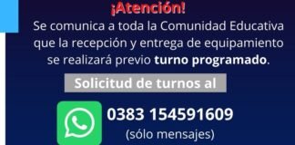 IDE con turnos programados para recepción y entrega de equipamiento tecnológico