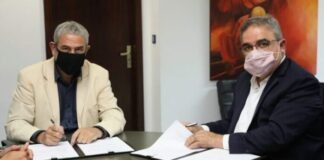 Jalil firmó convenio para la construcción de más viviendas en el interior de la provincia