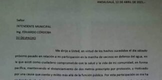 Renunció el funcionario de Andalgalá Martiarene tras las criticas de participar en la manifestación anti minera