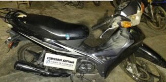 Sorprenden a adolescente circulando en moto robada
