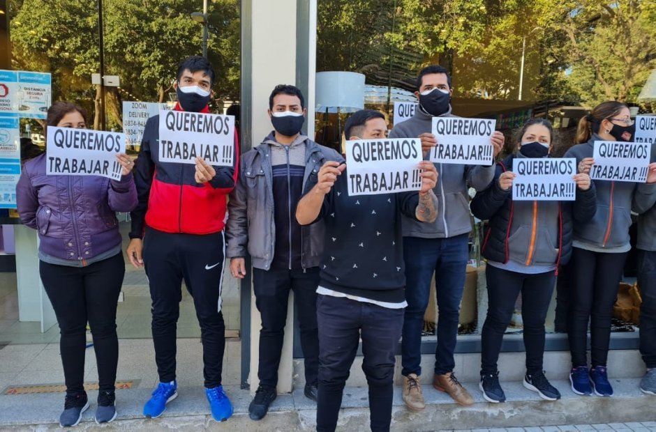 Reclamo de comerciantes