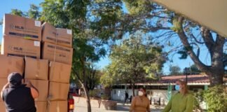Gobierno inició la distribución de barbijos en los municipios