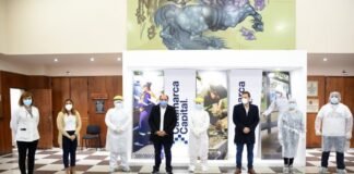 Gustavo Saadi recorrió los nodos de testeo y vacunación