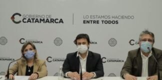 Jalil negó cambios en el gabinete Coe Catamarca, Claudia palladino, Gustavo Aguirre, Guillermo joao Andrada