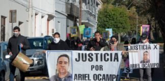 A seis meses del crimen, familiares de Hugo Ocampo marcharon pidiendo el juicio oral