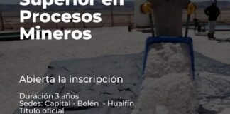 Tecnicatura Superior en Procesos Mineros