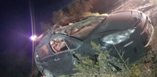 Turistas heridos tras el vuelco de su auto en la ruta nacional 40