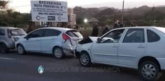 En una hora hubo dos choques en cadena en el Valle Central