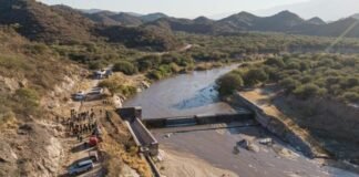 Jalil inauguró la recuperación del azud de Huaycama en Valle Viejo