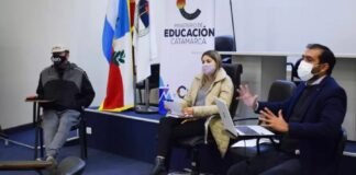 Gobierno y gremios vuelven a reunirse para definir el aumento salarial Andrea Centurion, Ministra Andrea Centurion, Ariel Luna, Ministro Ariel Luna