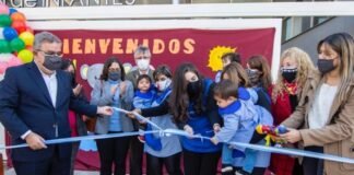 Raúl y Lucía inauguraron un nuevo Jardín Maternal en el predio del CAPE Raul Jalil, Lucia Corpacci, Guillermo Andrada