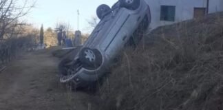 Adolescente le sacó el auto a su tío y se lo volcó