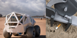 Un extrabajador de la NASA muestra un robot que coloca fichas de dominó de 300 en 300 y bate el récord