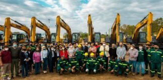 Provincia sumó 11 excavadoras para ser usadas en distintas obras