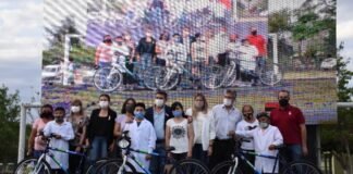 1.050 niños de Fray Mamerto Esquiú ya tienen su propia bicicleta Guillermo Ferreyra, Andrea Centurion, Guillermo Andrada