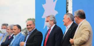 Alberto agradeció el respaldo de Jalil y gobernadores en pandemia Guillermo Joao Andrada, Guillermo Andrada, Anibal Fernandez, Juan Manzur, Alberto Fernandez, Raul Jalil