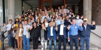 Referentes nacionales de JxC llegaron a afianzar la campaña de la oposición