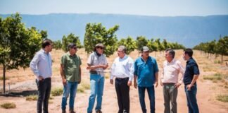 Raúl visitó emprendimiento productivo de nuez pecán Raul Jalil