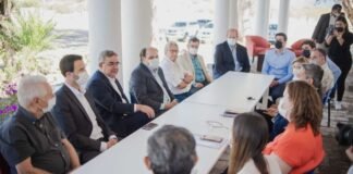 Jalil y Saadi anunciaron medidas para el sector privado Gustavo Saadi, Raul Jalil