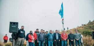 La traza que une Pomán y Capayán llegó a la cima de la montaña Raul Jalil, Francisco Gordillo