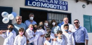 Histórica visita de Raúl Jalil a Los Mogotes Raul Jalil, Jorge Moreno, Guillermo Andrada