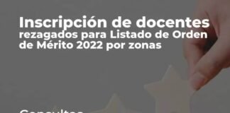 Inscripción para docentes rezagados de secundaria por Zonas