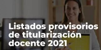 Ya se encuentran disponibles los listados provisorios de titularización docente 2021