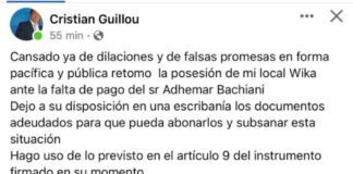 Guillou contra Bacchiani: Polemica con la propiedad WIKA por falta de pagos; Bacchiani asegura tener los recibos de pagos