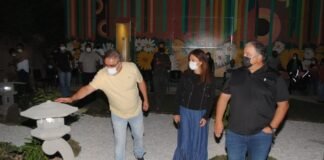 Jalil estuvo en la inauguración de un paseo en Las Juntas