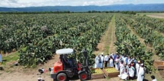 Raúl Jalil recorrió campos productivos en el Valle Central y Este y entregó maquinaria de trabajo